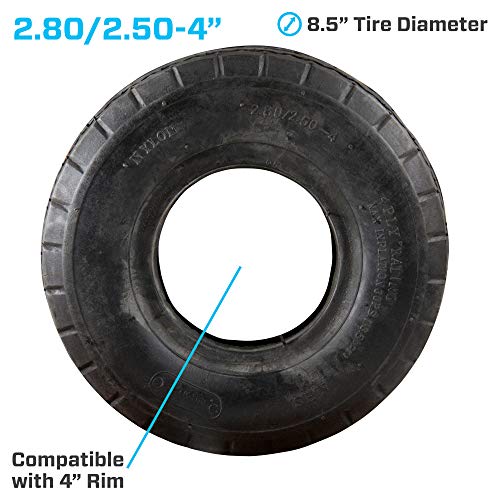 Marathon 2.80/2.50-4" Pneumatic (Air Filled) Hand Truck / Utility Cart Tire and Inner Tube - Image 3