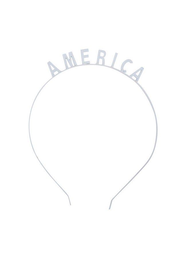 Lux Accessories Red Blue White Happy 4Th Usa America Wire Fashion Headband (3Pc) - Image 4