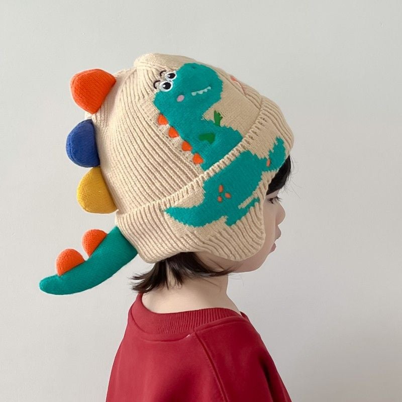 Children'S Hat Boys' Cute And Super Cute Knitted Woolen Hat Girls' Windproof Ear Protection Baby Thickeneded Warm Hat - Image 3