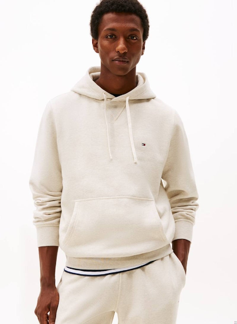 تومي هيلفيغر هودي ناعم مطرز بالعلم - Image 1