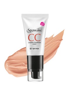 Spawake Cc Cream 01 Light Beige With Spf 32/Pa++, For All Skin Types, 30G  - Image 1
