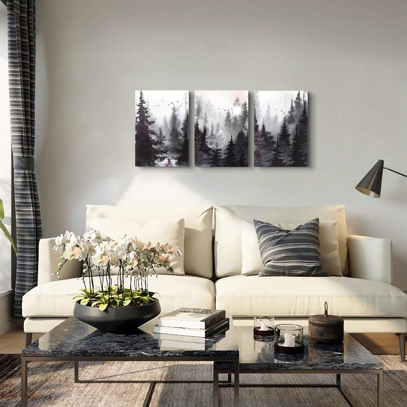 TTHYUEWS Modern Canvas Wall Art for Living Room, Bedroom, Kitchen, Office & Bathroom - Abstract Paintings & Prints - Family-Friendly Home Decoration - Image 2
