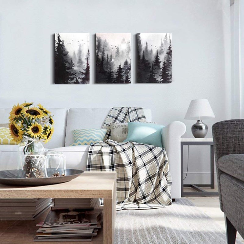 TTHYUEWS Modern Canvas Wall Art for Living Room, Bedroom, Kitchen, Office & Bathroom - Abstract Paintings & Prints - Family-Friendly Home Decoration - Image 3