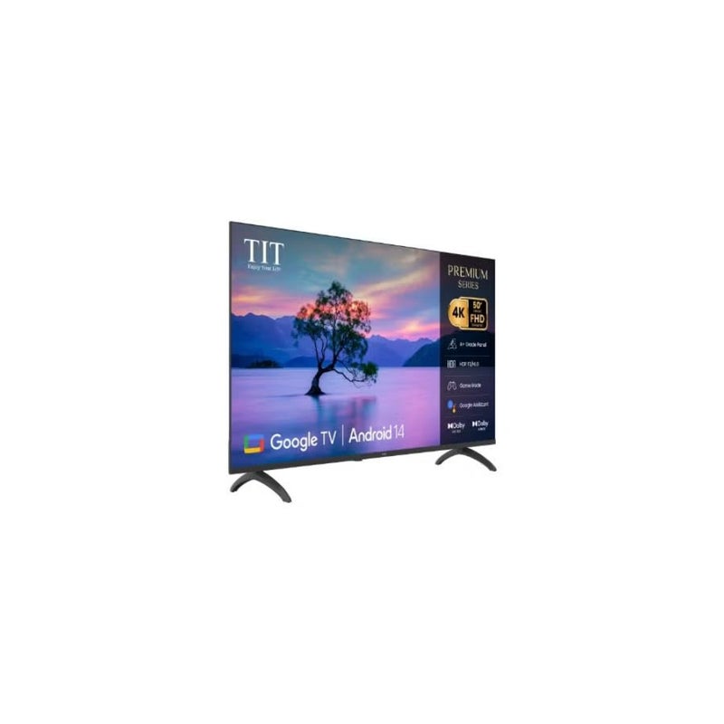 Smart TV for living room use, A+ panel, black finish, 4K FHD resolution with Dolby Vision Atmos, HDR10/HLG, Game Mode, Android 14, Google Assistant, HDMI ARC - Image 2