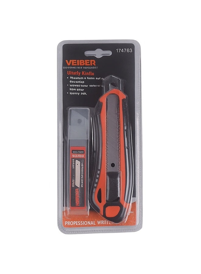 فيبر طقم مشرط ويبر ٢ قطعة مع شفرة غيار – مقاس ١٨ ملم – قفل أمان - Image 2