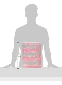 Stupell Industries The Kids Room by Love You Pink And Gray Hearts Textual Art Wall Plaque  - Image 2