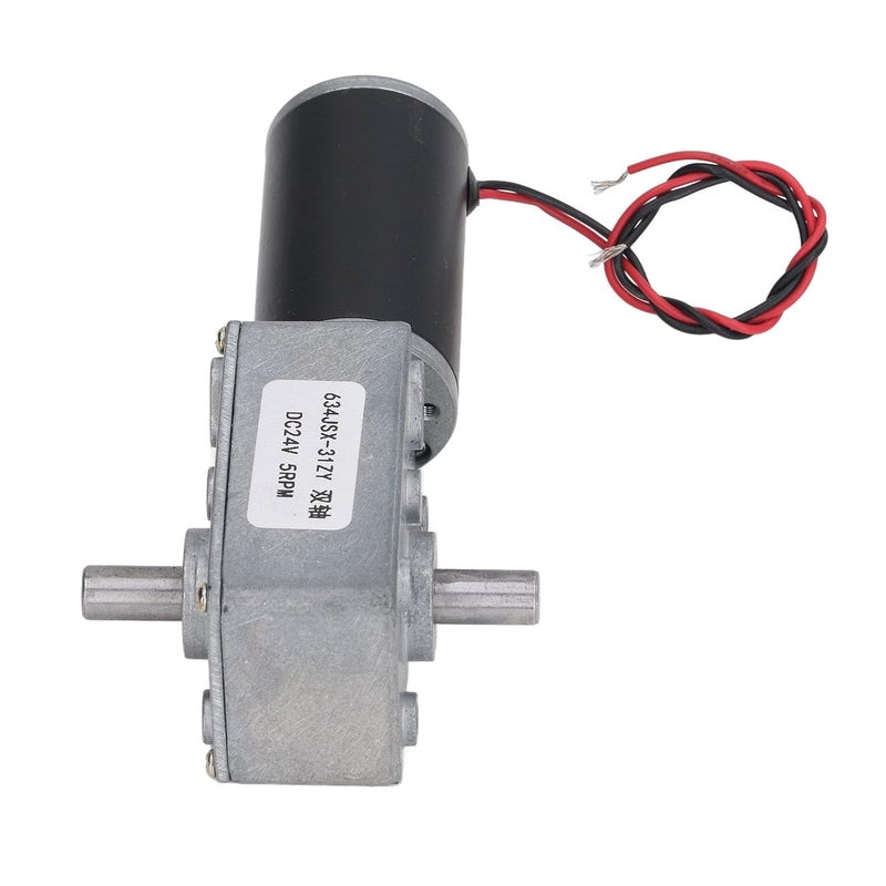 5RPM 24V DC Gear Motor High Torque Dual Shaft Reversible For Printers Copiers - Image 4