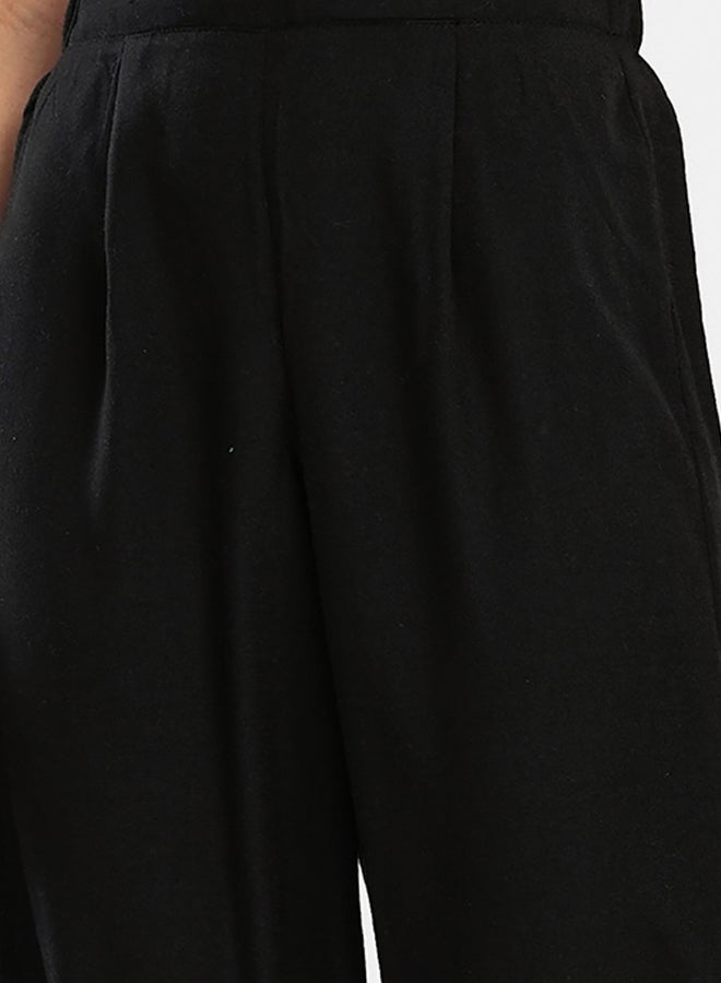 Carina Black Comfy Lounge Pants - Image 4
