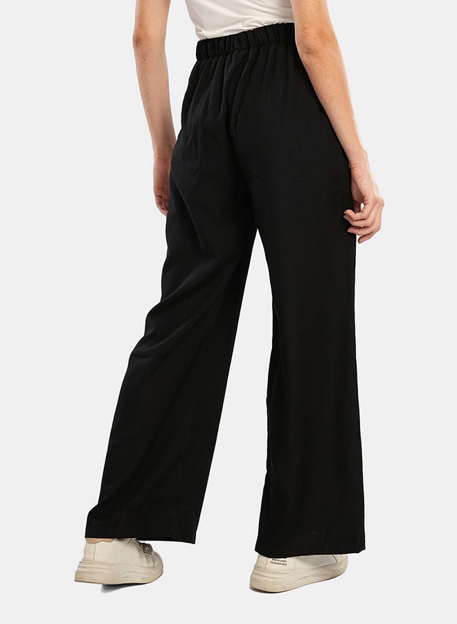 Carina Black Comfy Lounge Pants - Image 3