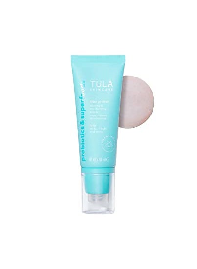 TULA TULA Skin Care Face Filter Blurring and Moisturizing Primer  Luna Evens the Appearance of Skin Tone  Redness Hydrates  Improves Makeup Wear 1fl oz 