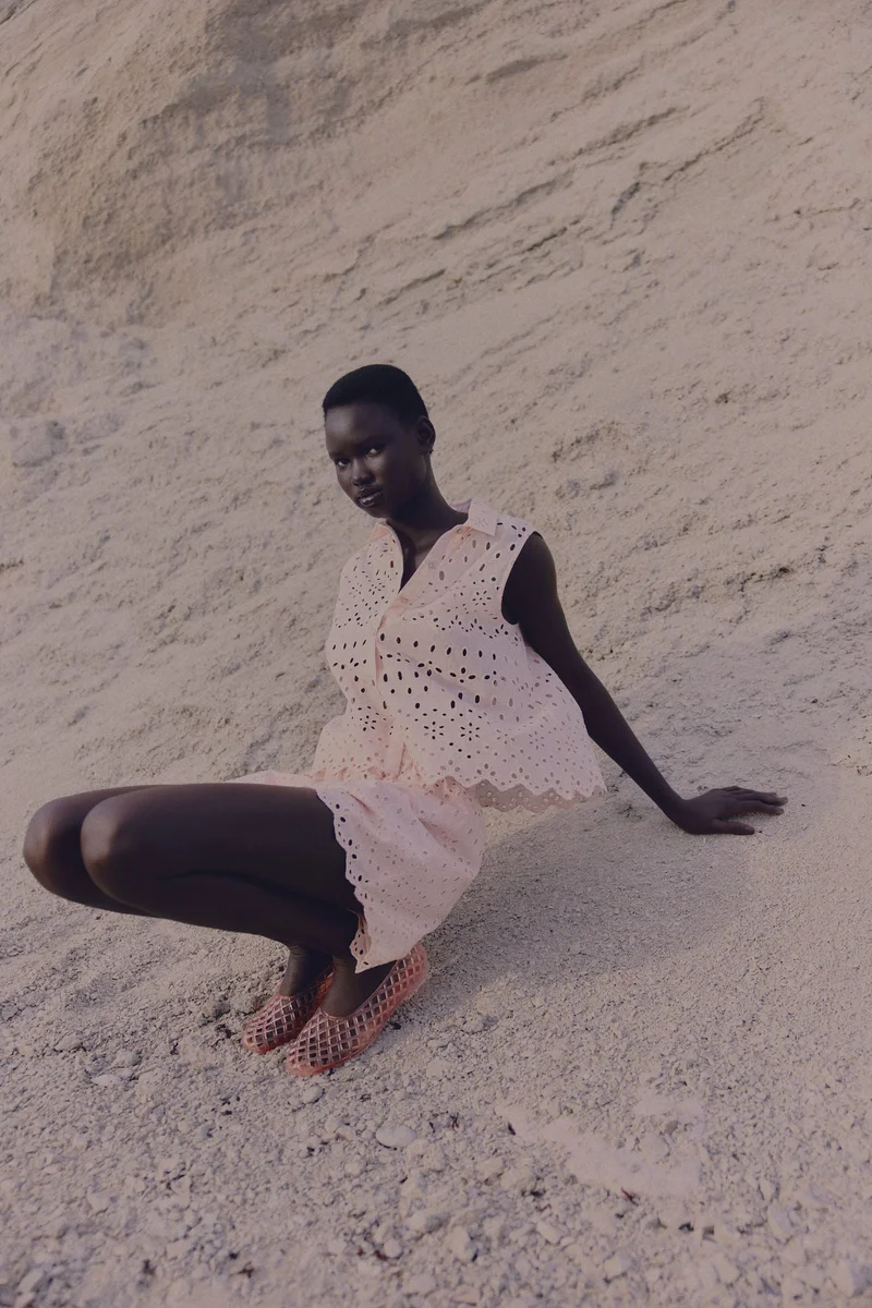 H&M Broderie anglaise shirt