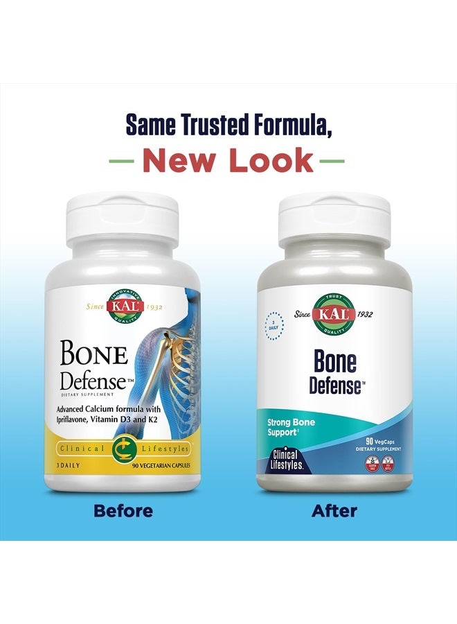 KAL Bone Defense | Healthy Bone Strength and Density Supplement | Calcium, Vitamin D3 and K2, Magnesium | 90ct, 30 Serv. - Image 2