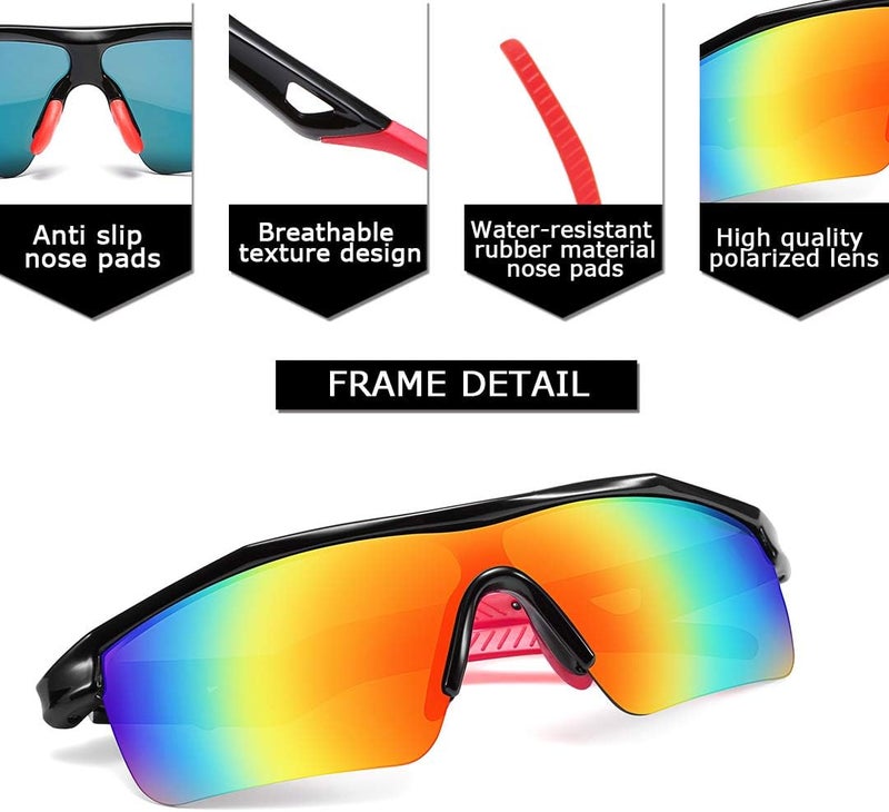 FEISEDY Kids Teens Baseball Polarized Sunglasses Sports TR90 Frame Boys Girls Cycling B2454 - Image 4