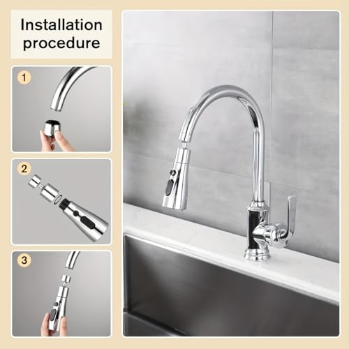 Wazdorf Flexible Tap Extender for Kitchen Sink – 360° Rotating Faucet Attachment, Splash-Proof, Water-Saving, Easy Installation, Universal Fit Nozzle for Washing, Cleaning & Filling - Image 5