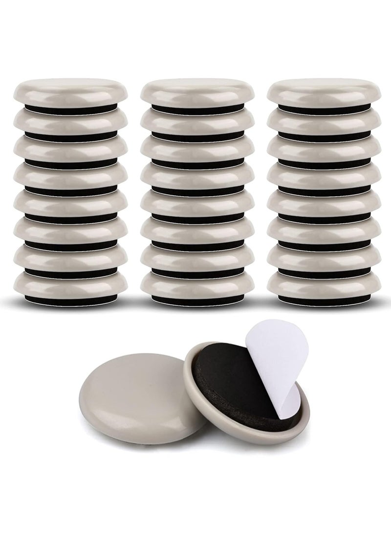 VIUAUAX 32mm Furniture Sliders for Carpet & Hardwood Floors, 24PCS Furniture Pads for Quickly and Easily Move Any Item and Protect The Floor - Image 1