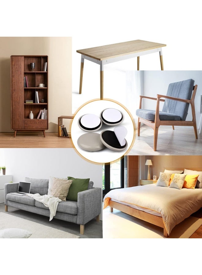 VIUAUAX 32mm Furniture Sliders for Carpet & Hardwood Floors, 24PCS Furniture Pads for Quickly and Easily Move Any Item and Protect The Floor - Image 3