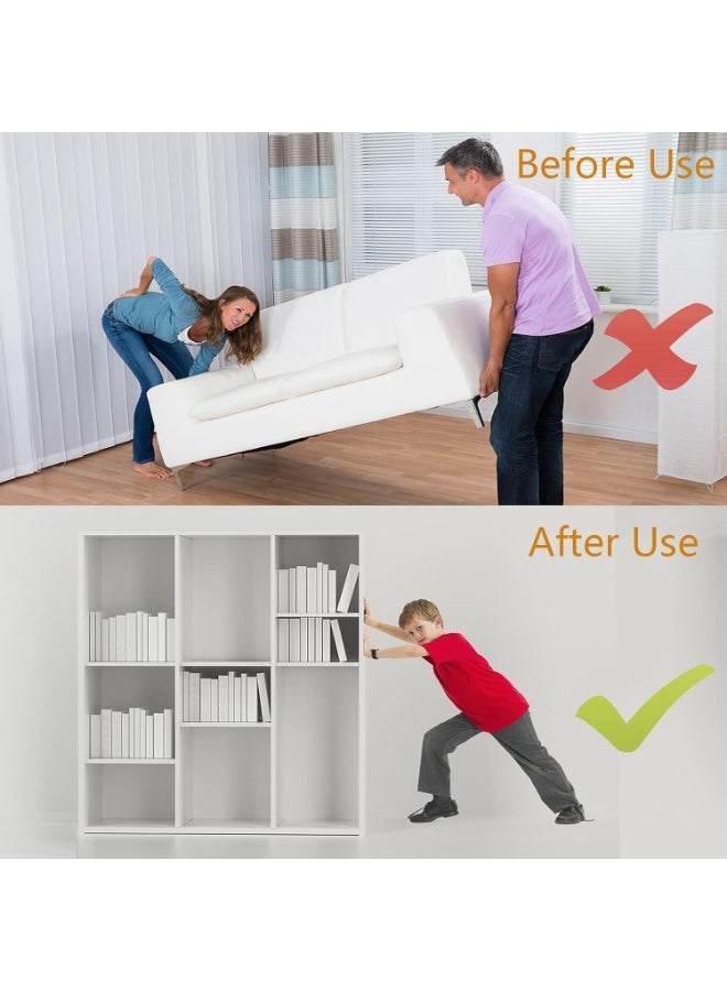 VIUAUAX 32mm Furniture Sliders for Carpet & Hardwood Floors, 24PCS Furniture Pads for Quickly and Easily Move Any Item and Protect The Floor - Image 5