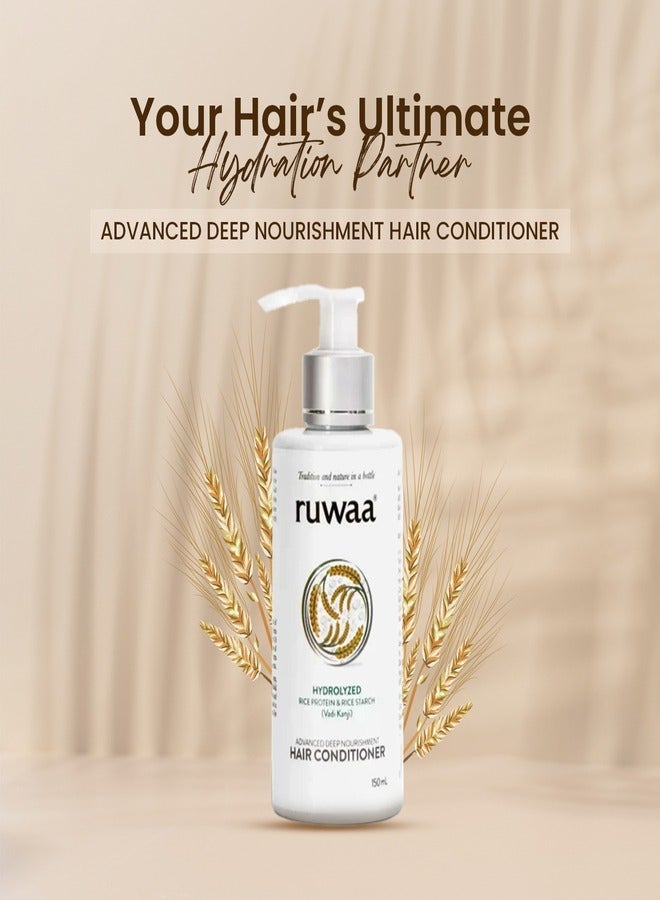 ruwaa Advanced Deep Nourishment Conditioner with Rice Protein And Starch 150ml - Image 1
