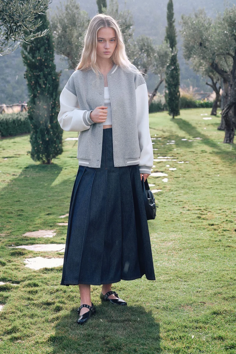 H&M Motif-detail baseball jacket