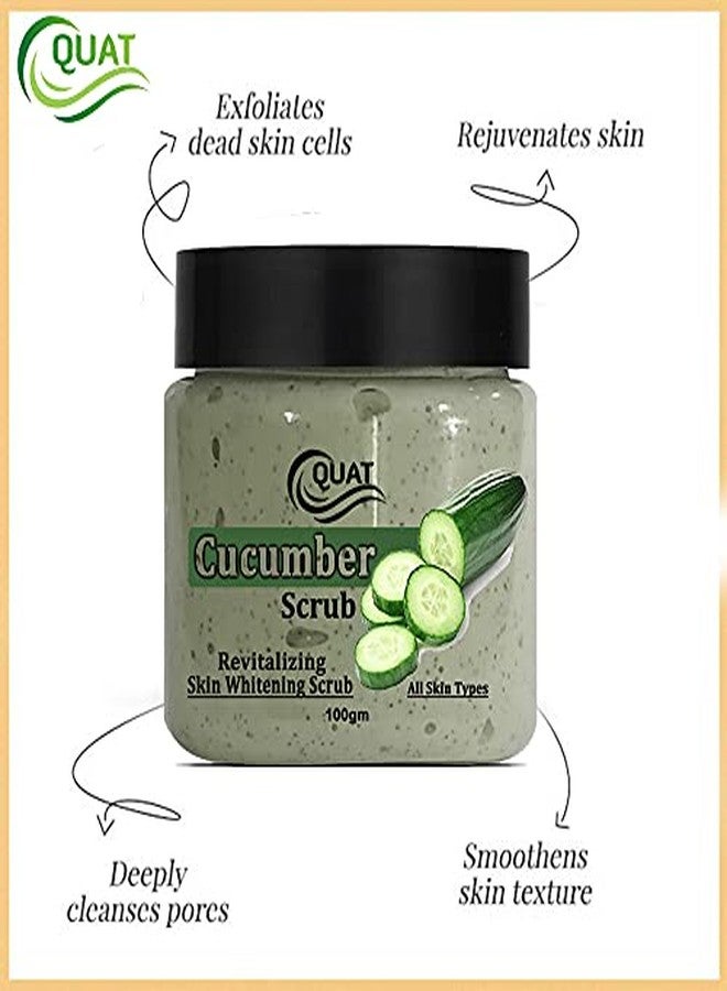 QUAT Cucumber Face Scrub for Cooling, Pore Tightening & Oil Control | Exfoliating Scrub to Remove Dead Skin, Dirt & Excess Oil - 100 g - Image 3