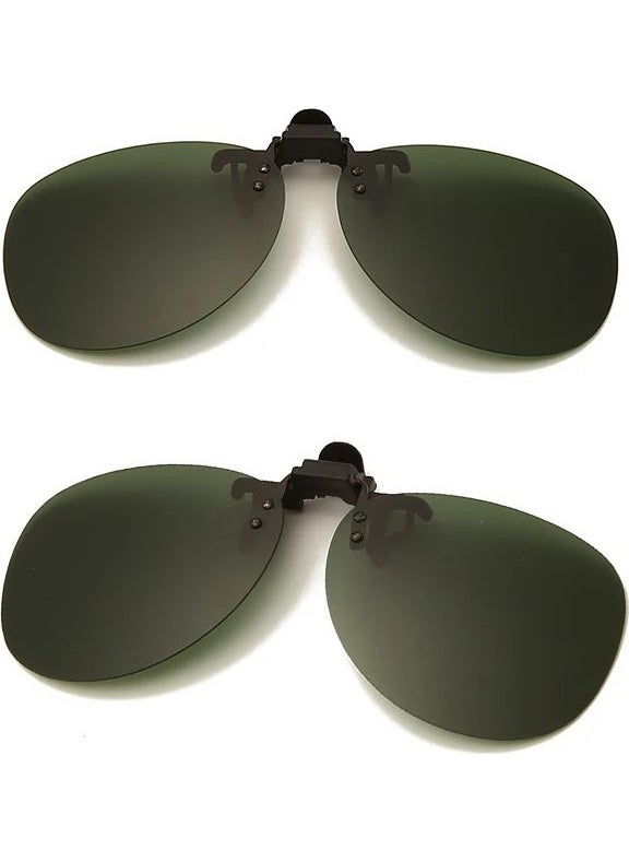 Takı Dükkanı - Drop Polarized Men's Sunglasses Clip 4 Colors Open Close epk14 - Image 1