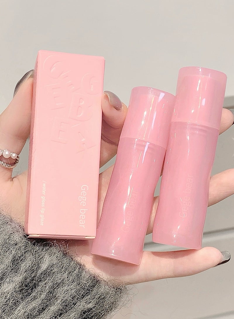 Gege bear Long Lasting Moisturizing Waterproof Non Stick Non Fading Mirror Glossy Lipstick for All Skin Types 02 - Image 1
