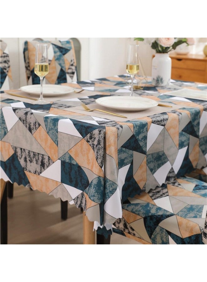 Styleys Dining Chair Cover with Table Covers for Kitchen Waterproof Dining Table Cloth (1 Table Cover + 6 Chair Cover, Antique Prism, CTSD3148) - Image 3