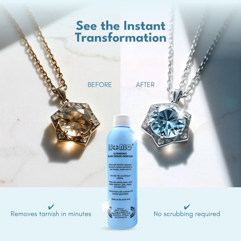 iSonic CSST01 Ultrasonic Tarnish Remover, 8 fl. oz. Bottle (Do Not Dilute) - Image 4