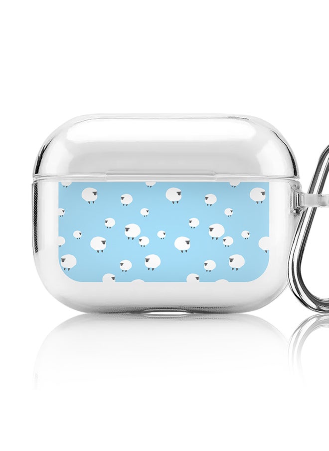 Stylizedd - Classic Clear printed Case for Apple AirPods Pro 2nd Generation Thin Transparent Cover [Designed for Apple AirPods Pro 2nd Generation] - Counting Sheep - Image 1
