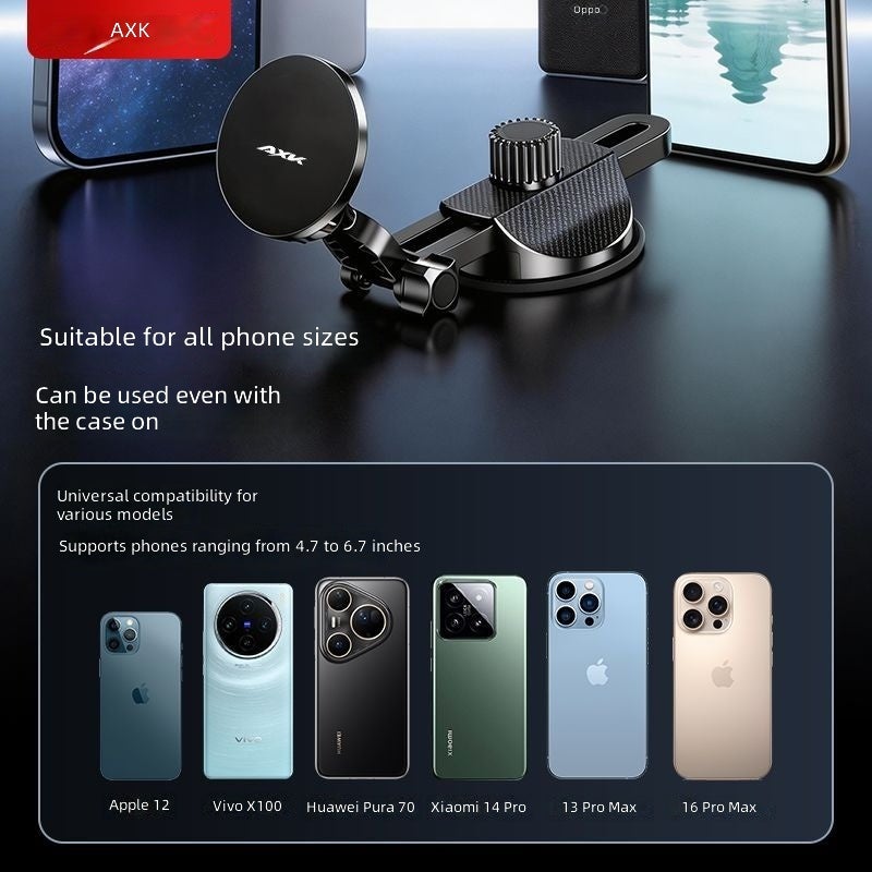 AXK Magnetic Car Phone Mount with Vacuum Suction - Strong Magnet, Universal Fit - Image 5