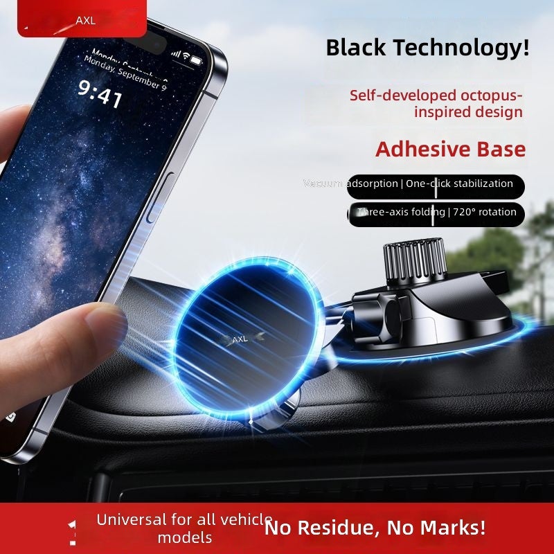 AXK Magnetic Car Phone Mount with Vacuum Suction - Strong Magnet, Universal Fit - Image 1