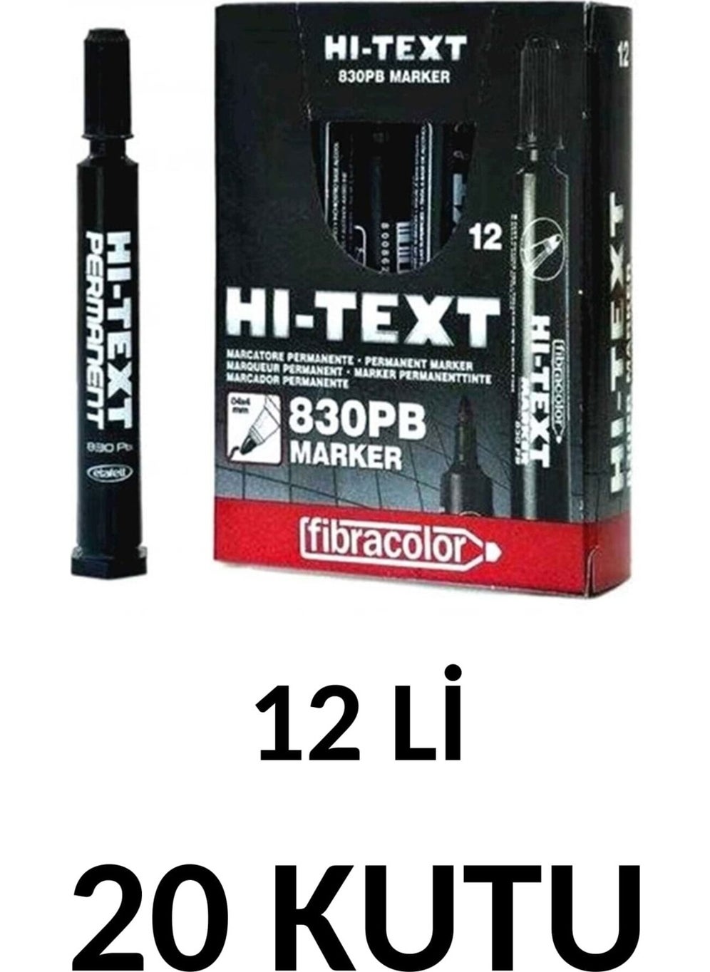 20 Boxes (240 Pieces) 830PB Round Tip Permanent Pen Box Pen - pzsku/Z6CBE4C979D64B5B588CBZ/45/_/1728631160/4b023979-24e9-49cb-b4af-b4120f920be3