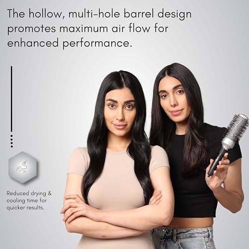 Beauté Secrets Round Hair Brush, Hot Curling Brush(2.5 inch, Barrel 1.5 inch), Roller Comb, Hair Roller Brush, Instantly Adds Volume, Hair Styler, 44mm - Image 4