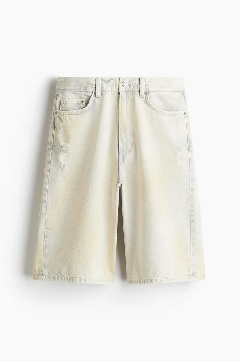 H&M  Baggy Denim shorts for Men | Best Price UAE