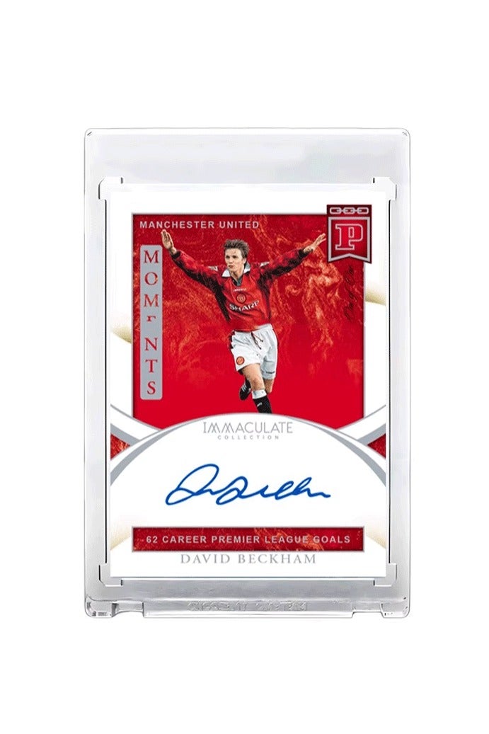 David Beckham Football Signature Trading Card Single Autographed Soccer Card Refractor Collector’s Edition Sports Memorabilia for Fans and Collectors - Image 1