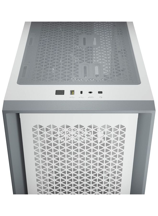 CORSAIR 4000D Airflow Tempered Glass Mid-Tower ATX Computer Case/Gaming Cabinet - CC-9011201-WW White - Image 5