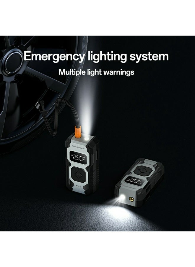 Yesido VC12 Portable Electric Air Pump, 5-Mode Compressor with LED Light, for Cars, Bicycles, Tires, and Balls - Black - Image 5