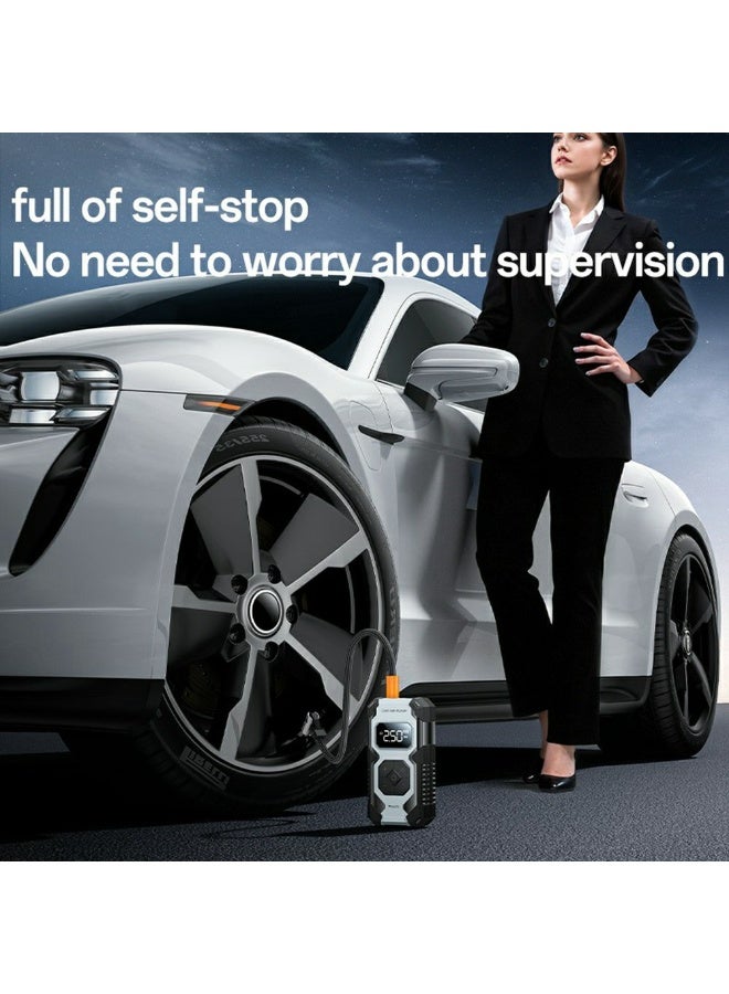 Yesido VC12 Portable Electric Air Pump, 5-Mode Compressor with LED Light, for Cars, Bicycles, Tires, and Balls - Black - Image 3