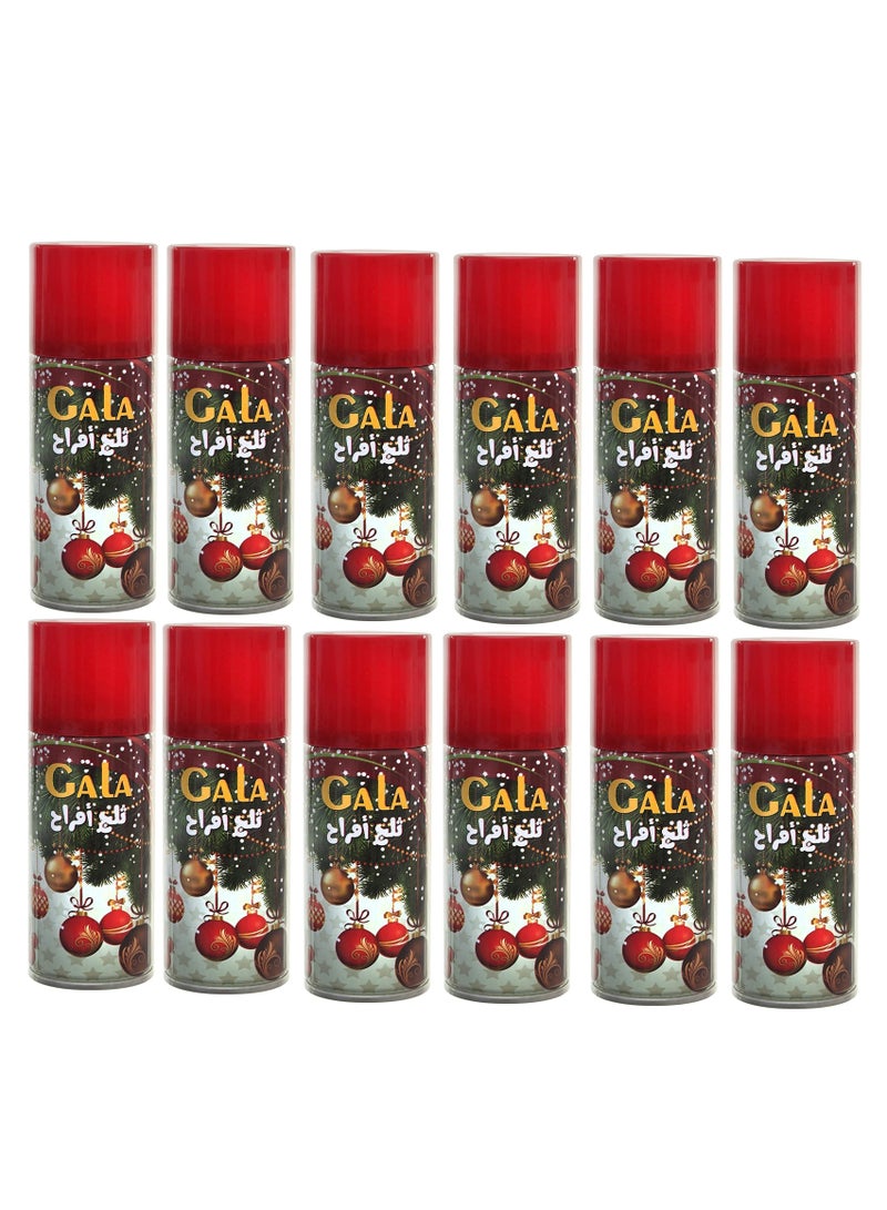 Gala 12 Piece Weddings and Birthdays Snow Sprays - Image 1