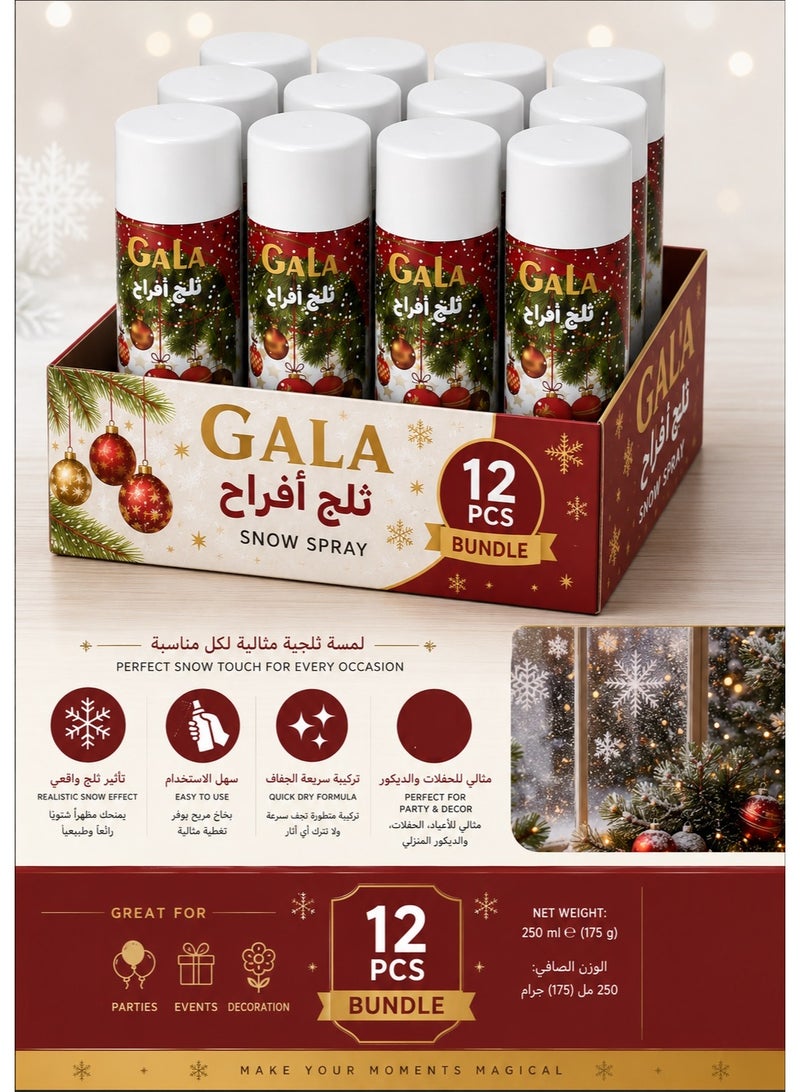 Gala 12 Piece Weddings and Birthdays Snow Sprays - Image 2