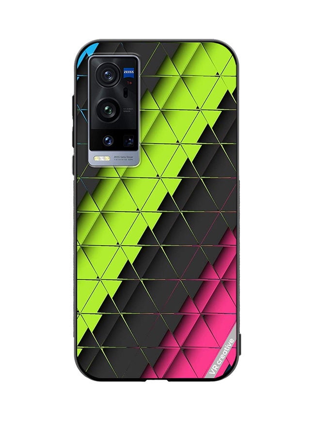 VR CREATIVE Protective Case Cover For Vivo X60 Pro Plus Multicolor Abstract Design - Image 1