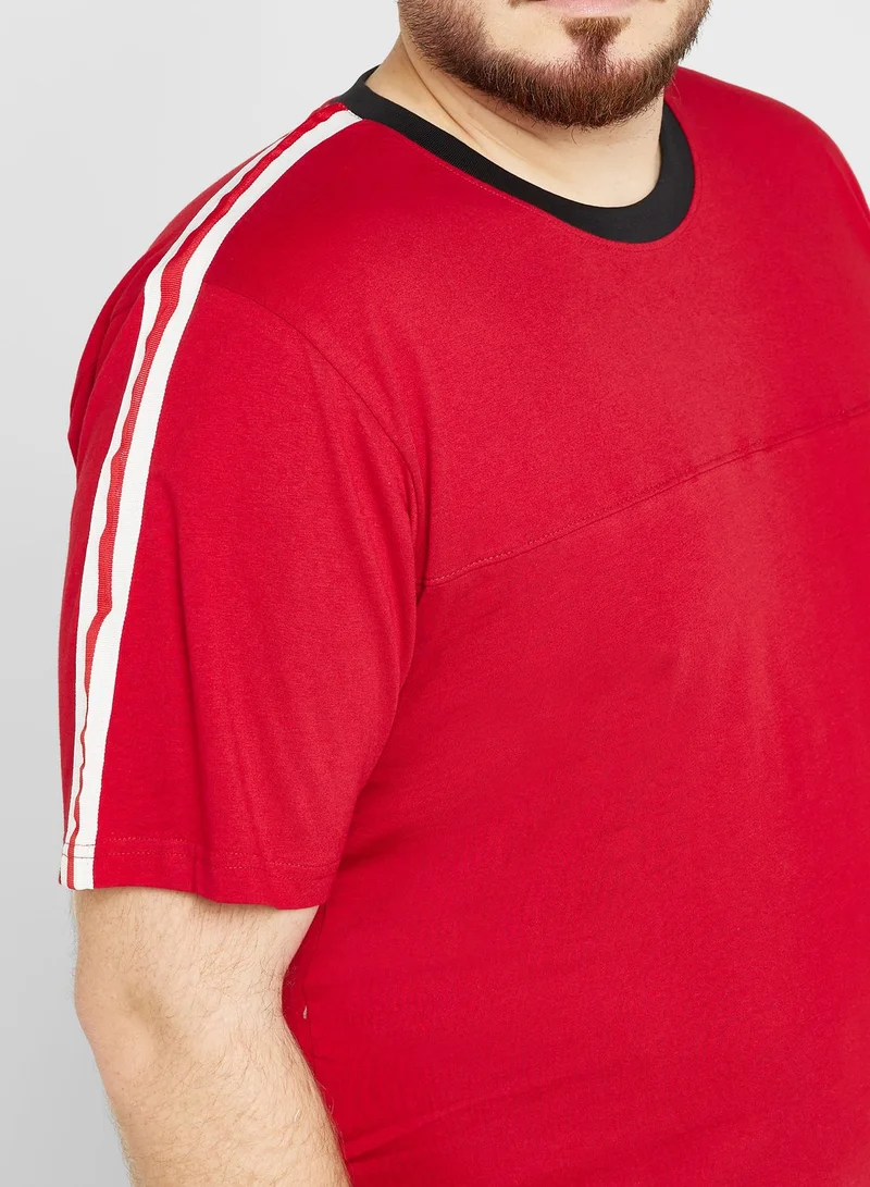 Seventy Five Plus Size Tape T Shirt