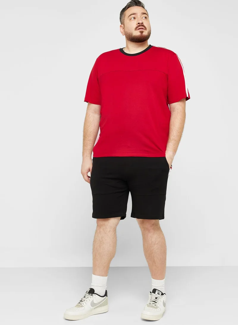 Seventy Five Plus Size Tape T Shirt