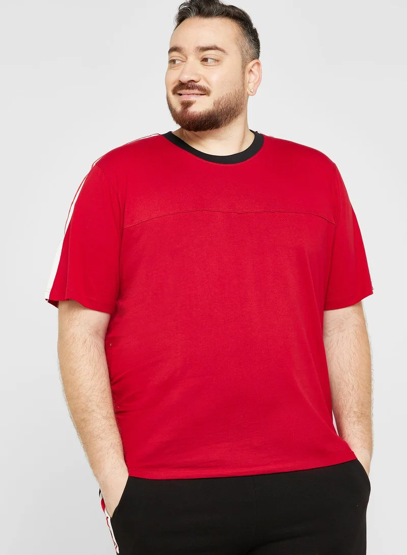 Seventy Five Plus Size Tape T Shirt