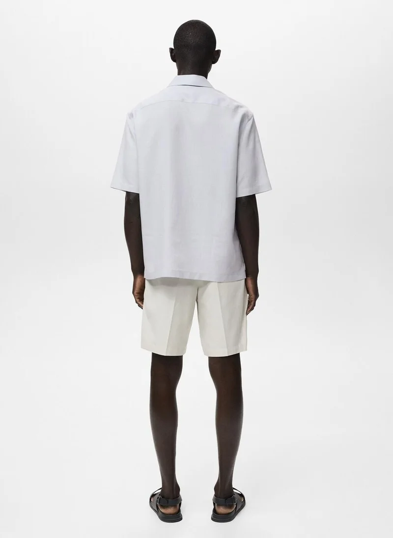 Mango Man Bowling linen lyocell shirt
