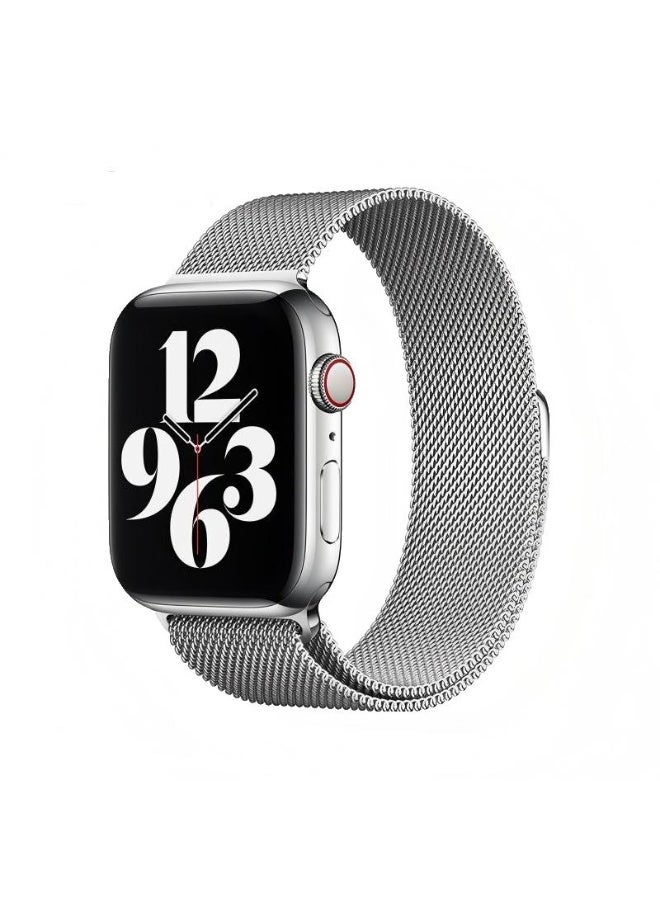 Milanese Strap Compatible with Apple Watch Bands 44mm 45mm 46mm 49mm ,Stainless Steel Magnetic Clasp Replacement Band for Series 11/10/9/8/7/6/5/4/Ultra/Ultra2/Ultra3/SE/SE2/SE3 - Image 1