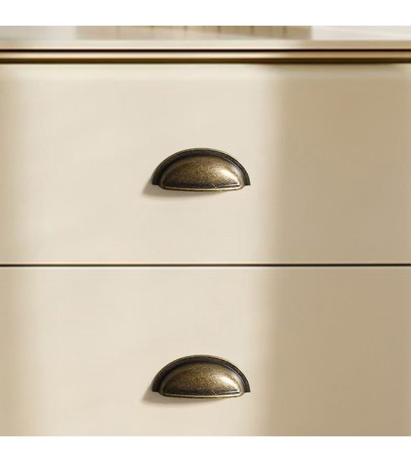 2 Pieces Silvery Wardrobe Handles Elegant French Style Minimalist Furniture Handles With 4 Screws - Image 4