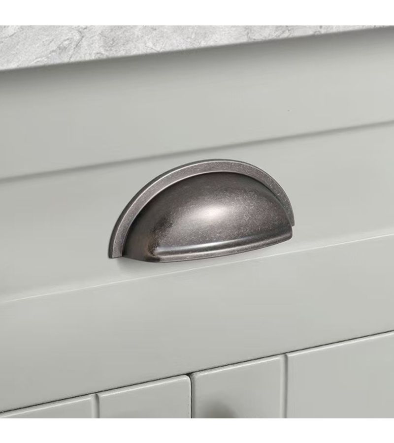 2 Pieces Silvery Wardrobe Handles Elegant French Style Minimalist Furniture Handles With 4 Screws - Image 5
