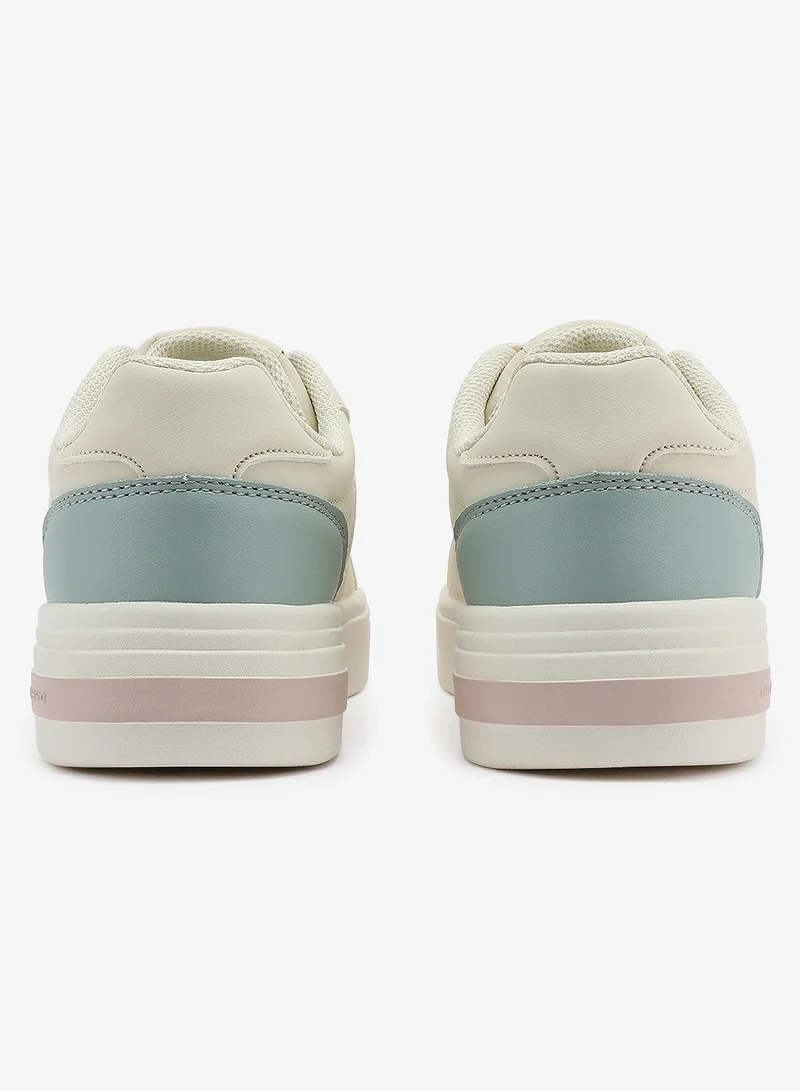 U.S. Polo Assn. beige Women's Beige Low-Top Sneakers - Lightweight Modern Design Shoes for All-Day Comfort for Women | Best Price UAE