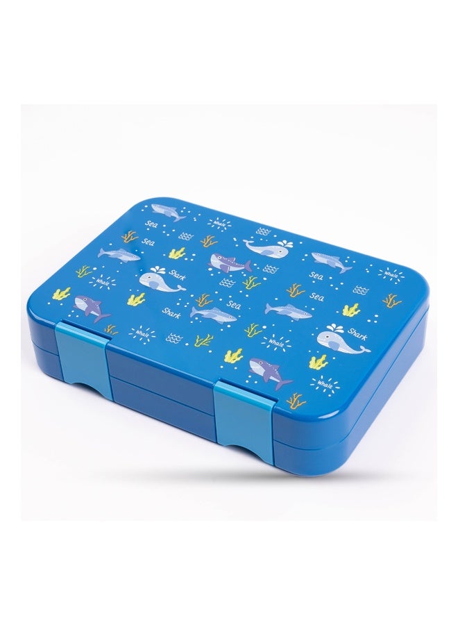 Cocobee Bento Lunch Box, 6 Adjustable Compartments - Blue - Image 1